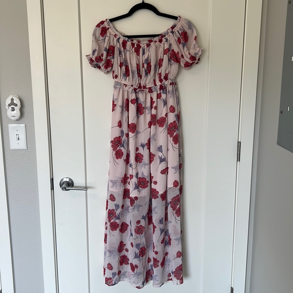 Endless Rose Off-the-Shoulder Floral Dress
